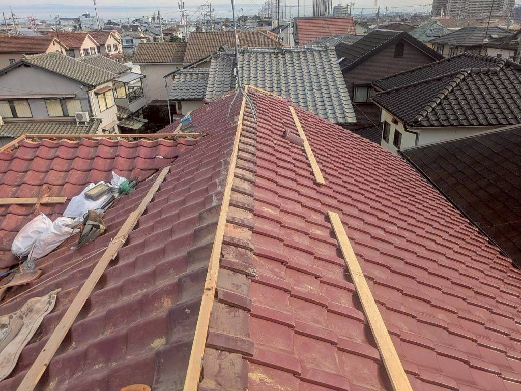 加古川市　棟　木下地　施工